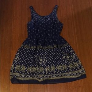 Divided Blue Women Dress